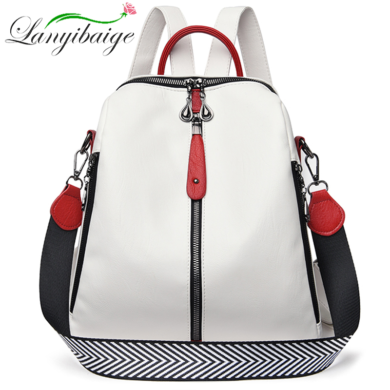 Laptop Accessories Women - Fashion Backpack Women Soft Leather Backpack