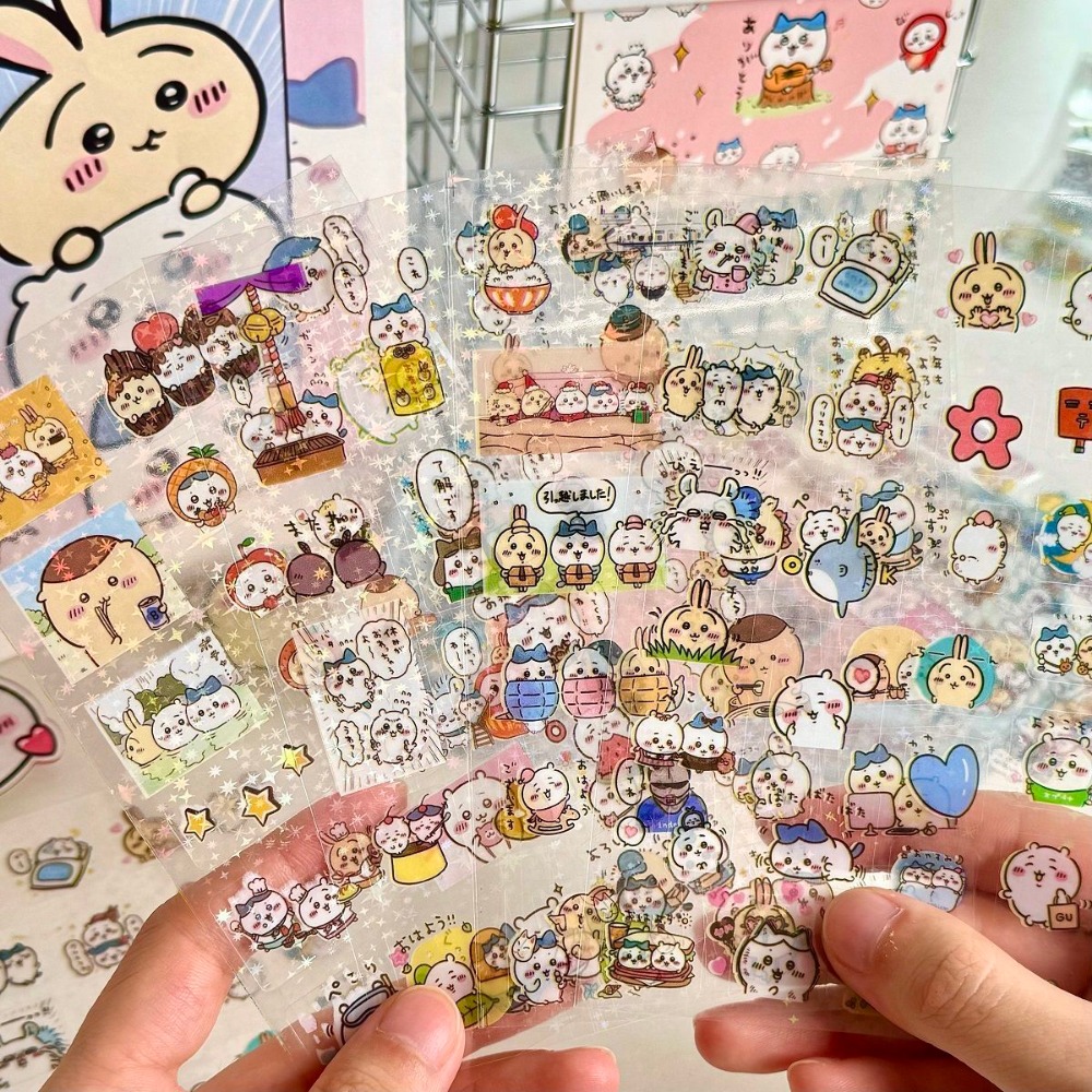 Laptop Accessories Diy - 30Pcs Chiikawa Laser Stickers Cartoon Waterproof