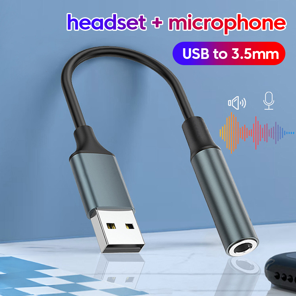 Laptop Accessories Headphones - USB To 3.5MM Jack Audio Adapter
