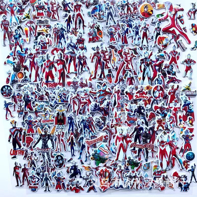 Laptop Accessories Diy - 10pcs Cartoon Ultraman 3D Bubble Stickers