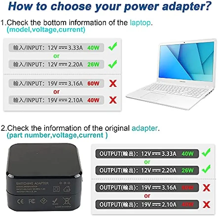 12V 3.33A Laptop Ac Adapter Ch - Laptop Accessories Shop recension och pris