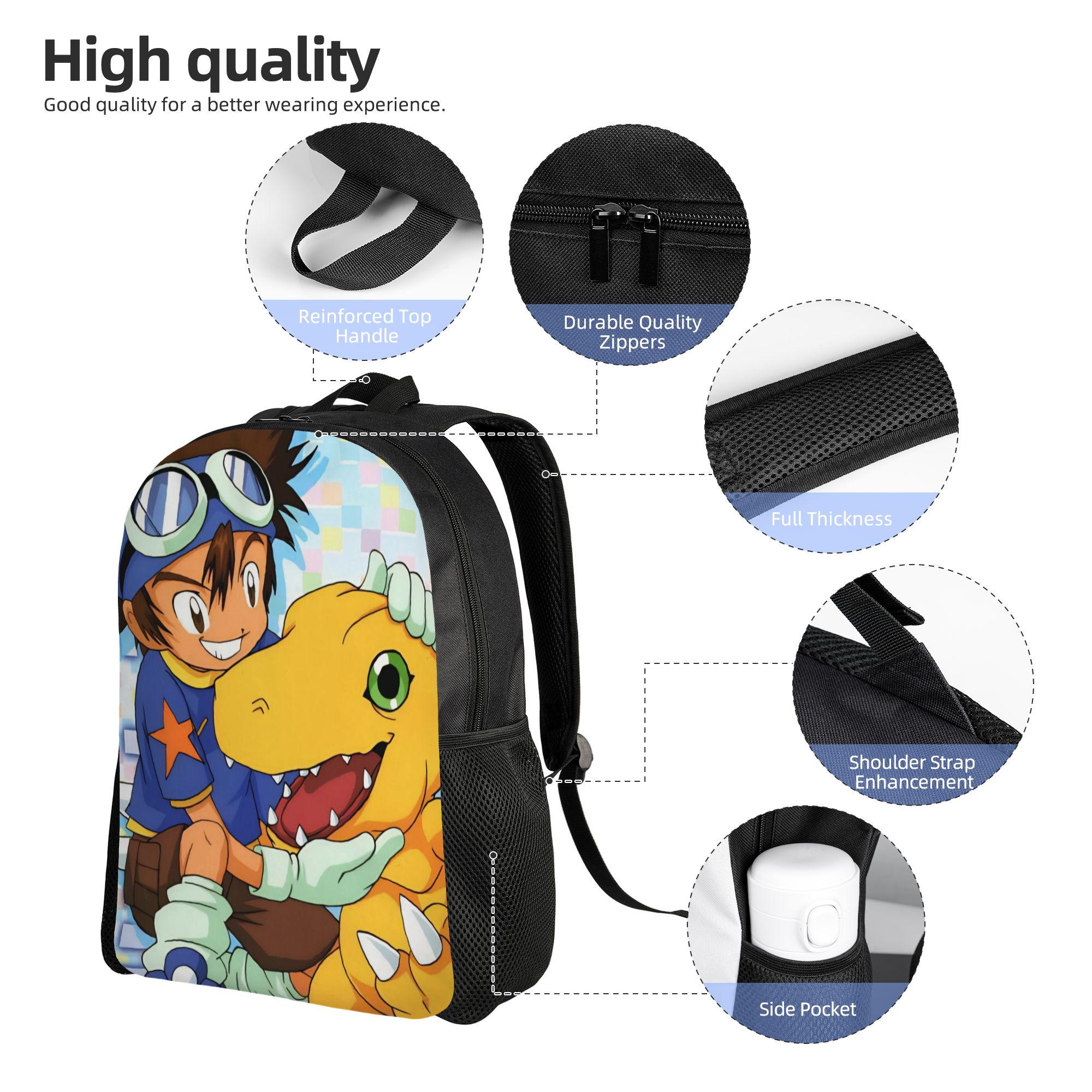 Agumon Digimons Cartoon Backpa - Laptop Accessories Women recension och pris