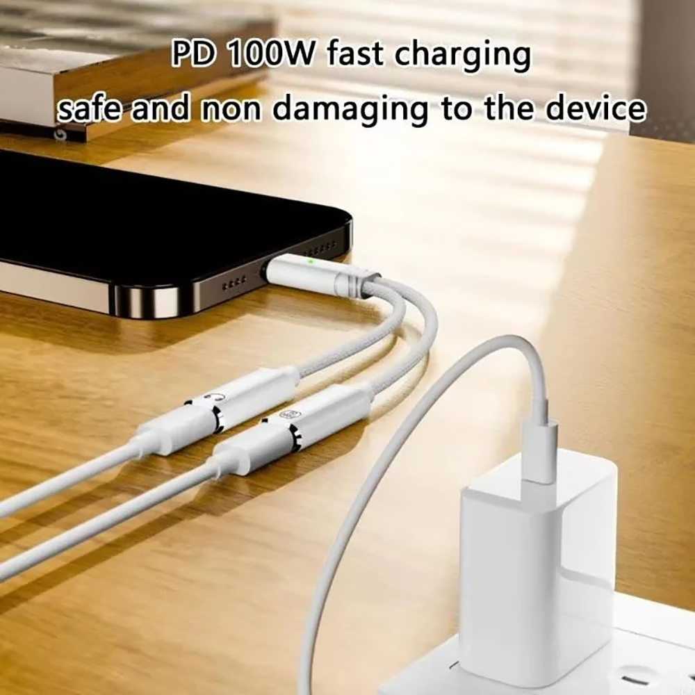 USB C Splitter 2 in 1 Headphon - Laptop Accessories Headphones recension och pris
