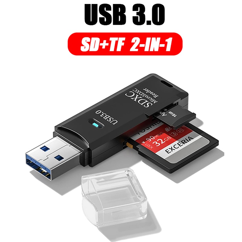 2 In 1 USB 3.0 Card Reader Por - Laptop Accessories Gadgets recension och pris