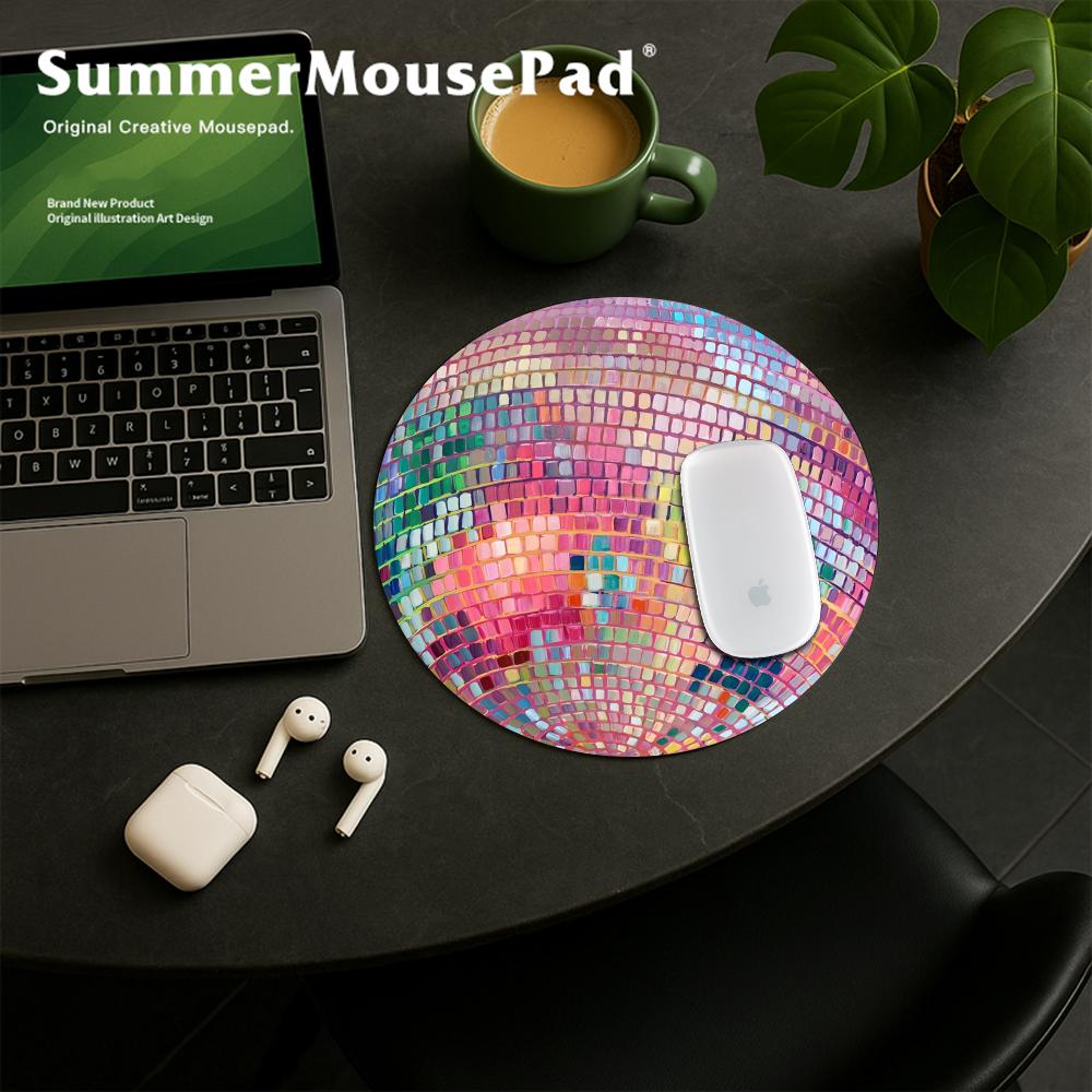Rubber Round Pink Disco Ball M - Laptop Accessories Women recension och pris
