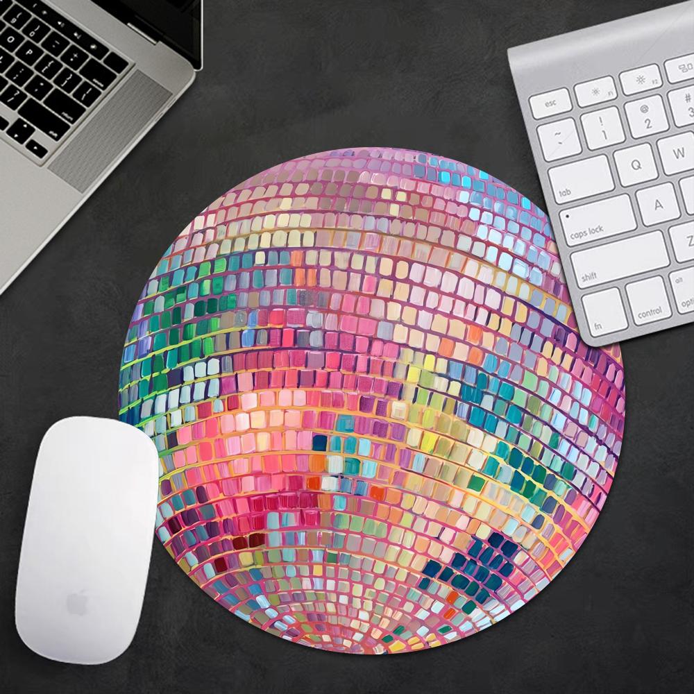 Rubber Round Pink Disco Ball M - Laptop Accessories Women recension och pris