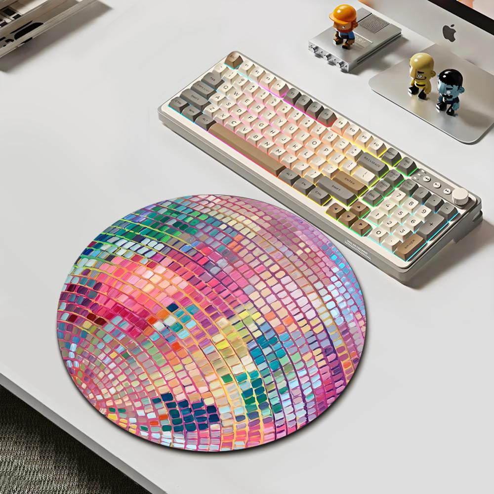 Rubber Round Pink Disco Ball M - Laptop Accessories Women recension och pris