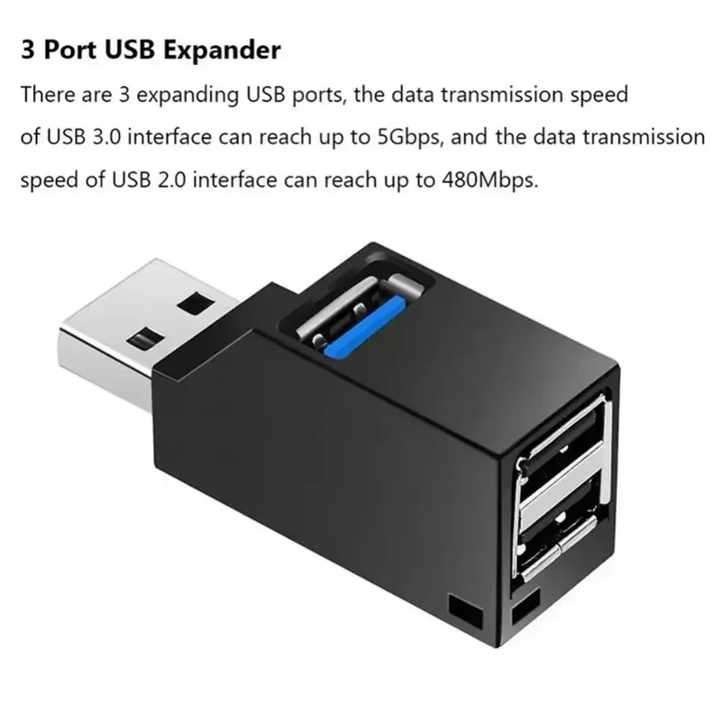 USB 3.0 2.0 Rotatable 3 Ports  - Laptop Accessories Gadgets recension och pris