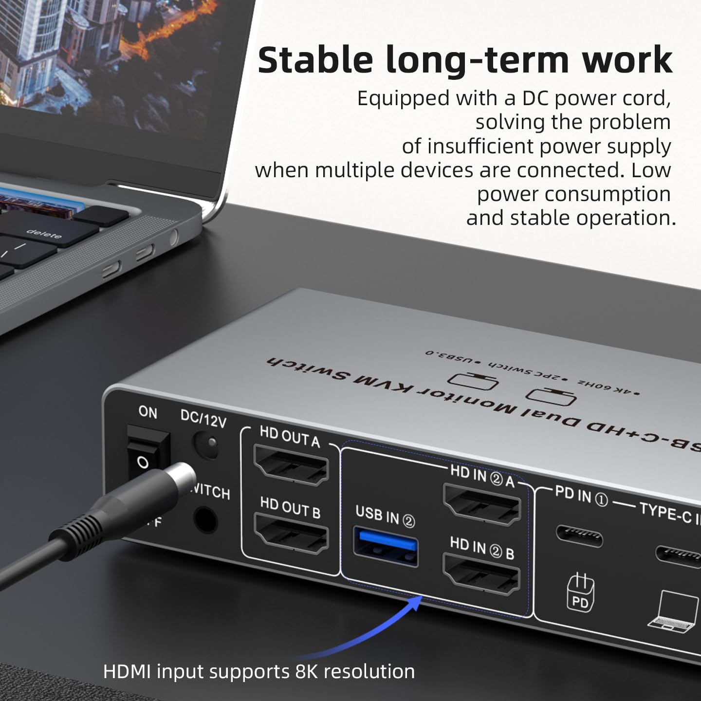 USB C HDMI DP KVM Switch 2 Mon - Laptop Accessories Women recension och pris