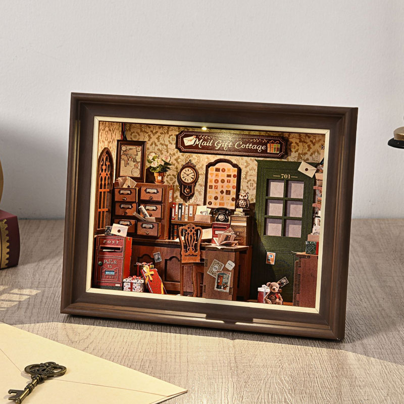 DIY 3D Wooden Book Nook Kit Mi - Laptop Accessories Light recension och pris