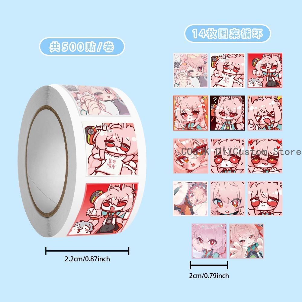 500Pc/Roll Anime Zenless Zone  - Laptop Accessories For Students recension och pris