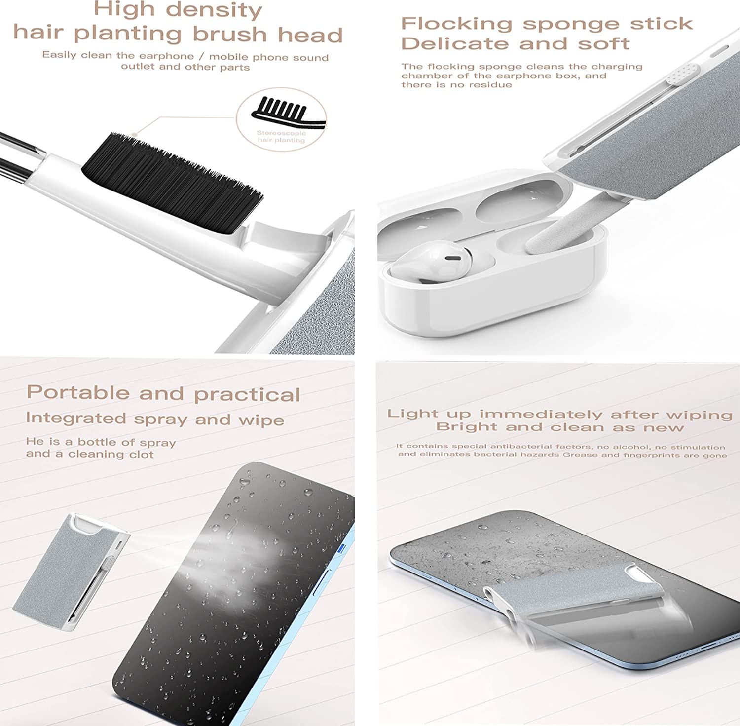 5 in 1 Earphone Cleaner Brush  - Laptop Accessories Headphones recension och pris