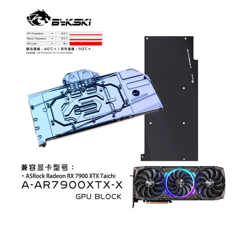 Bykski Water Block Use for ASR - Amd Vga Rx 7900 Xtx recension och pris