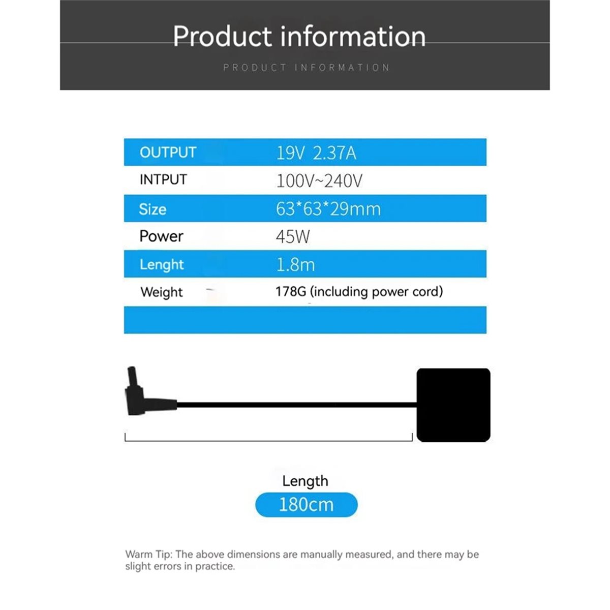【TODAY-BUY】~@ 19V 2.37A 45W 4. - Laptop Accessories Buy recension och pris