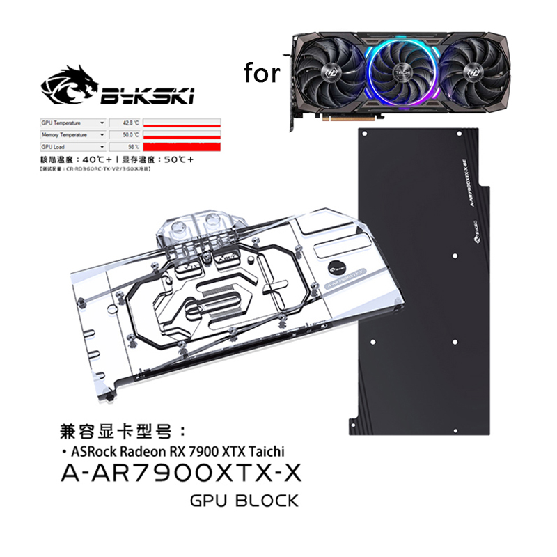 Bykski Water Block Use for ASR - Amd Vga Rx 7900 Xtx recension och pris