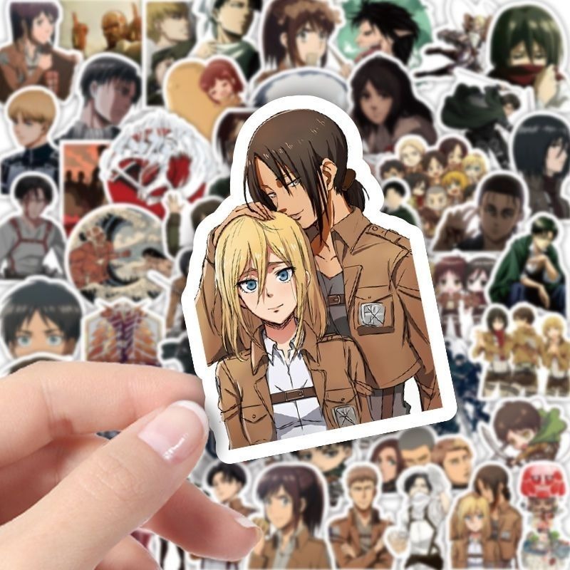 60Pcs Attack on Titan Anime St - Laptop Accessories Diy recension och pris