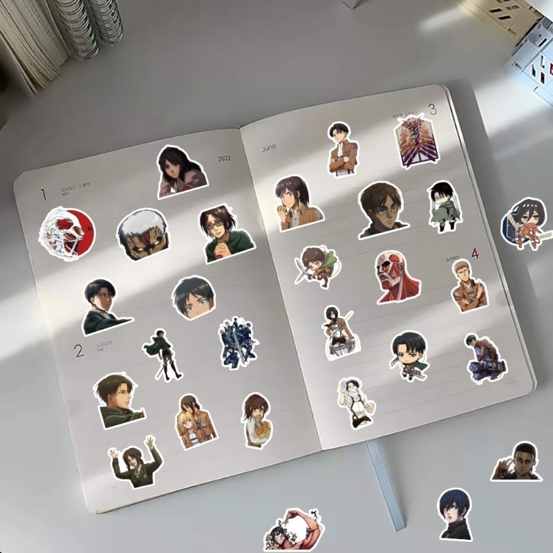 60Pcs Attack on Titan Anime St - Laptop Accessories Diy recension och pris