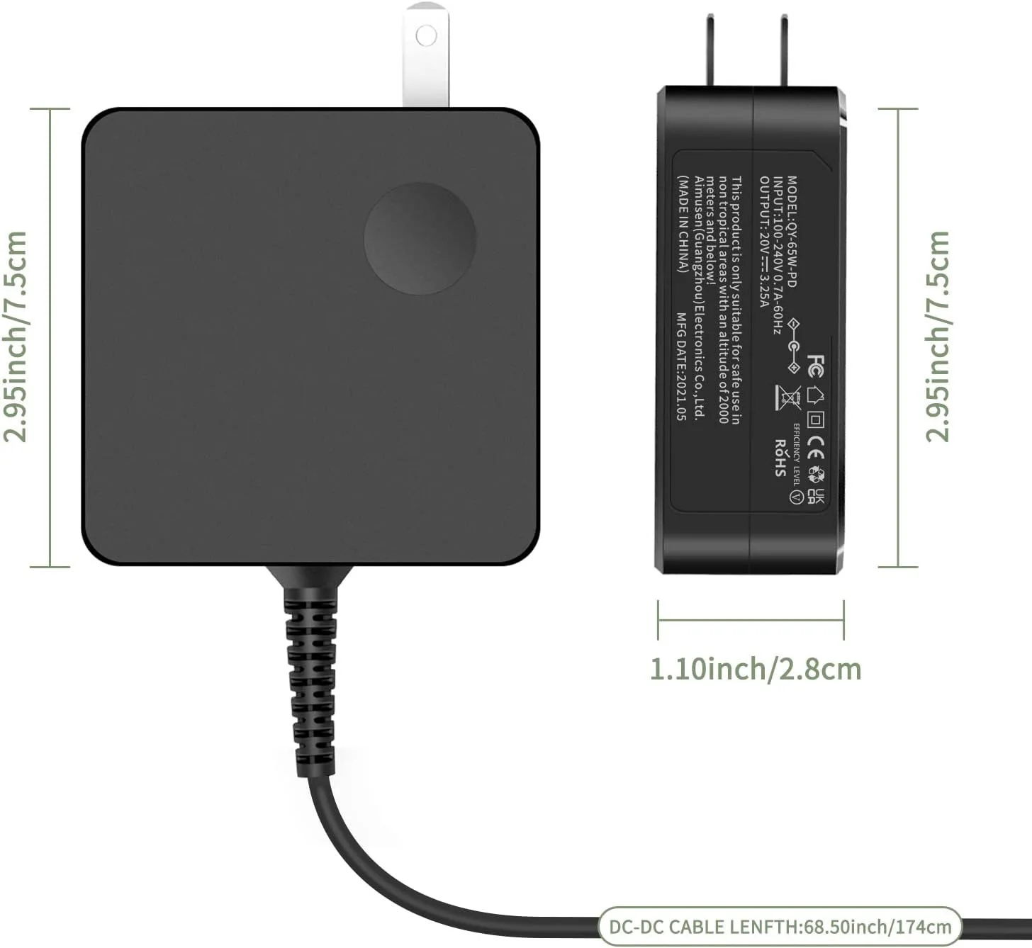 20V 3.25A 65W Laptop Ac Adapte - Laptop Accessories Shop recension och pris