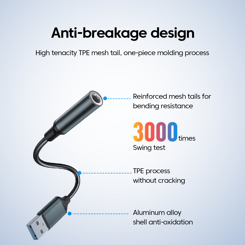 USB To 3.5MM Jack Audio Adapte - Laptop Accessories Headphones recension och pris