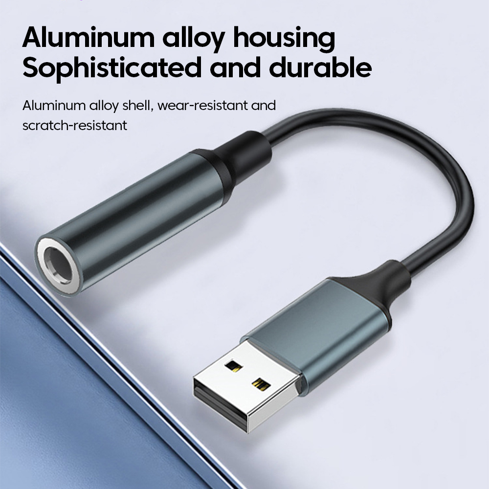 USB To 3.5MM Jack Audio Adapte - Laptop Accessories Headphones recension och pris