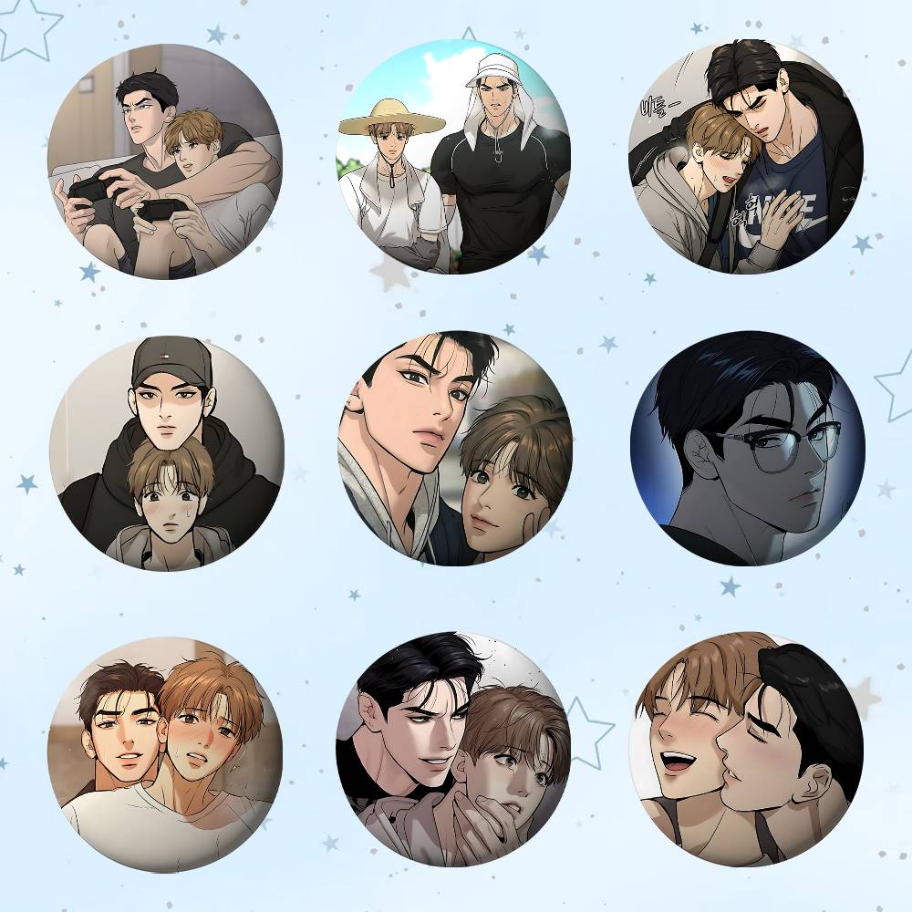 Korean Manga Button Pin Bl Man - Laptop Accessories Gadgets recension och pris