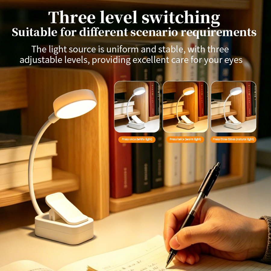 LED Desk Lamp Rechargeable Cli - Laptop Accessories Light recension och pris