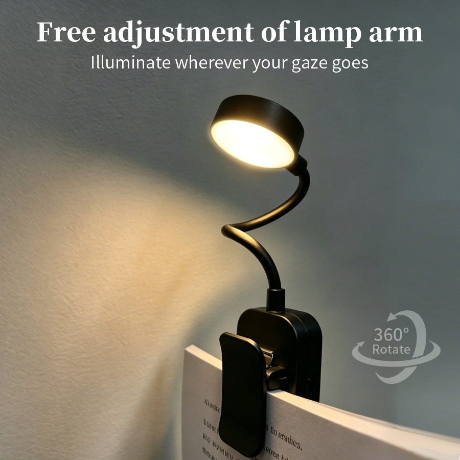 LED Desk Lamp Rechargeable Cli - Laptop Accessories Light recension och pris