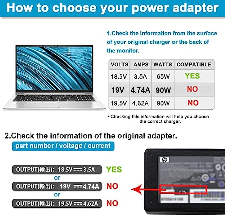18.5V 3.5A Laptop Ac Adapter C - Laptop Accessories Shop recension och pris