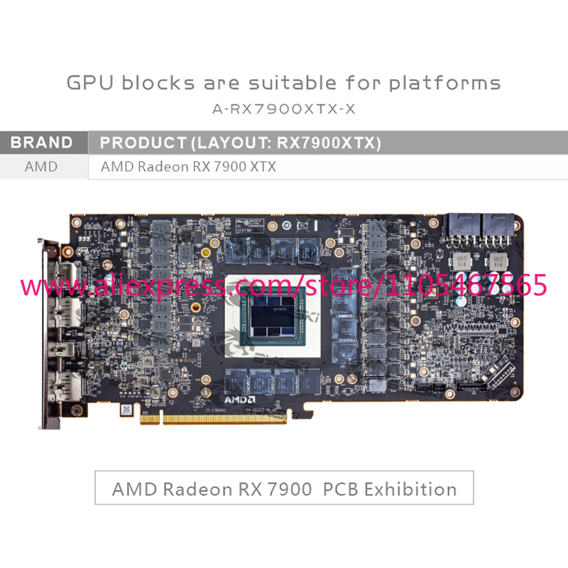 1PCS  A-RX7900XTX-X Water Bloc - Amd Vga Rx 7900 Xtx recension och pris