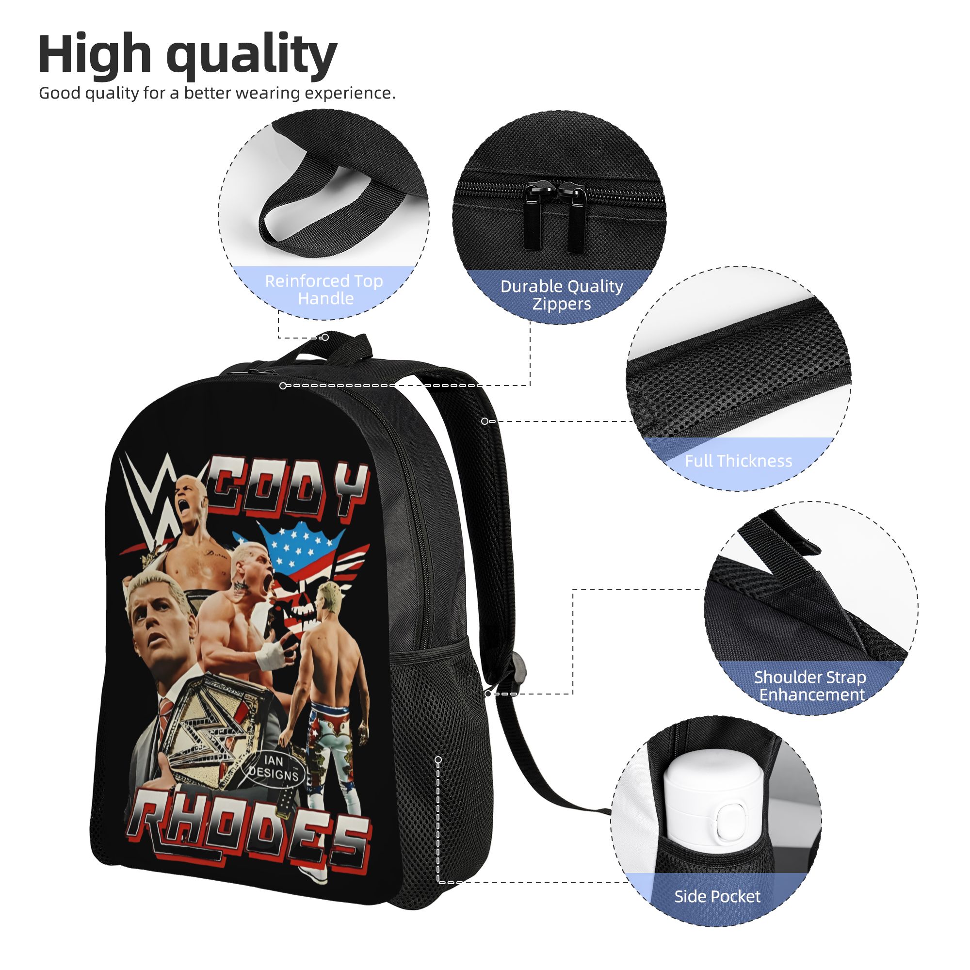 Cody Rhodes Vintage Cool Backp - Laptop Accessories Women recension och pris