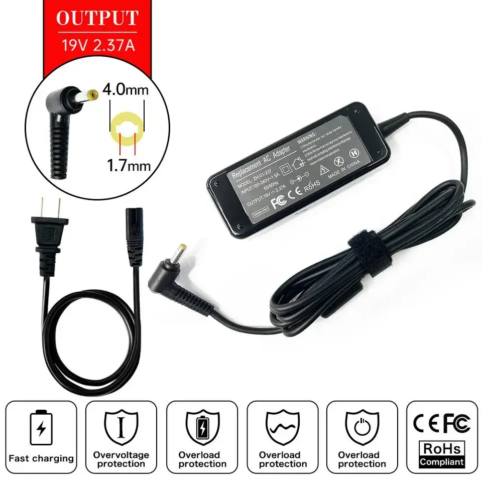 19V 2.37A 45W 4.0mm*1.7mm Lapt - Laptop Accessories Shop recension och pris