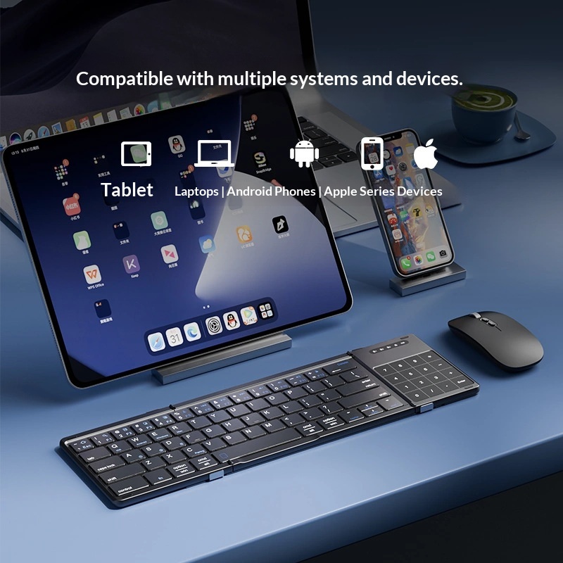 Mengzu Tri Fold Wireless Bluet - Laptop Accessories Toys recension och pris
