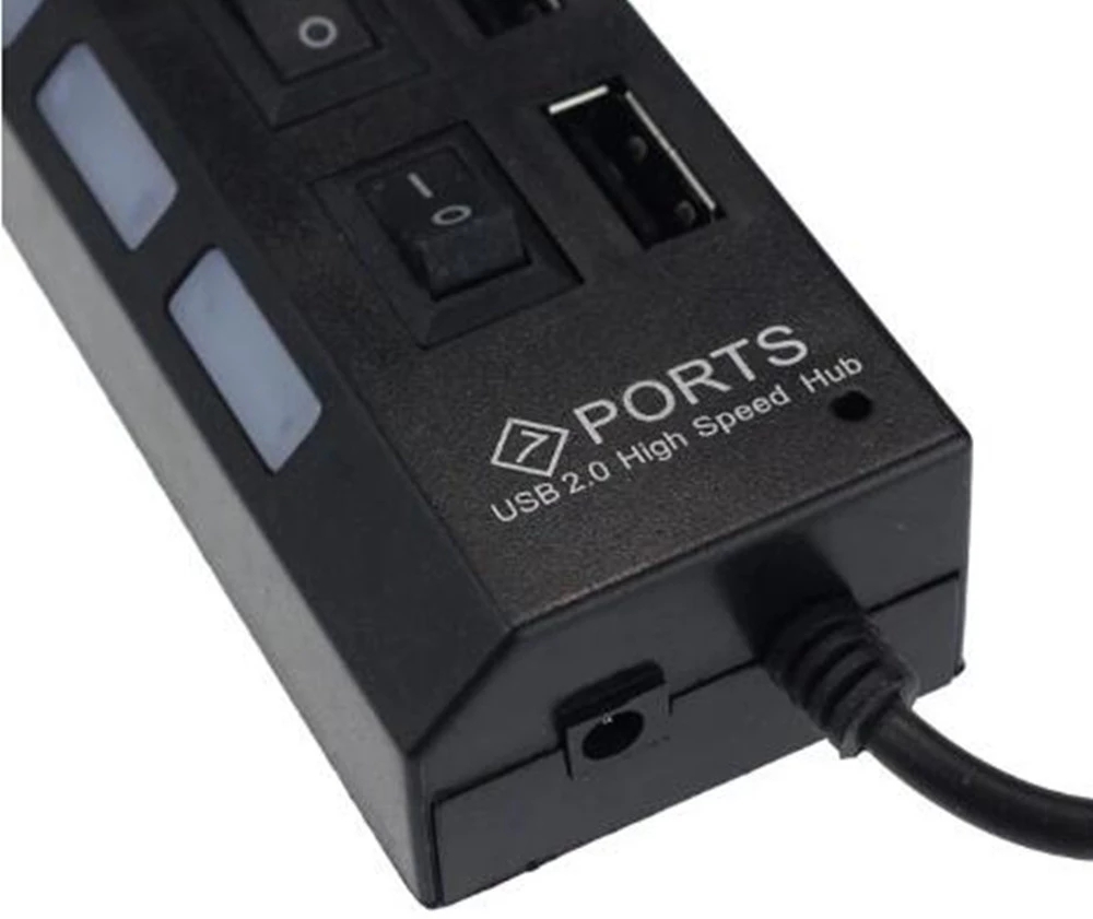 7 Port USB 2.0 Hub Splitter Fo - Laptop Accessories Gadgets recension och pris